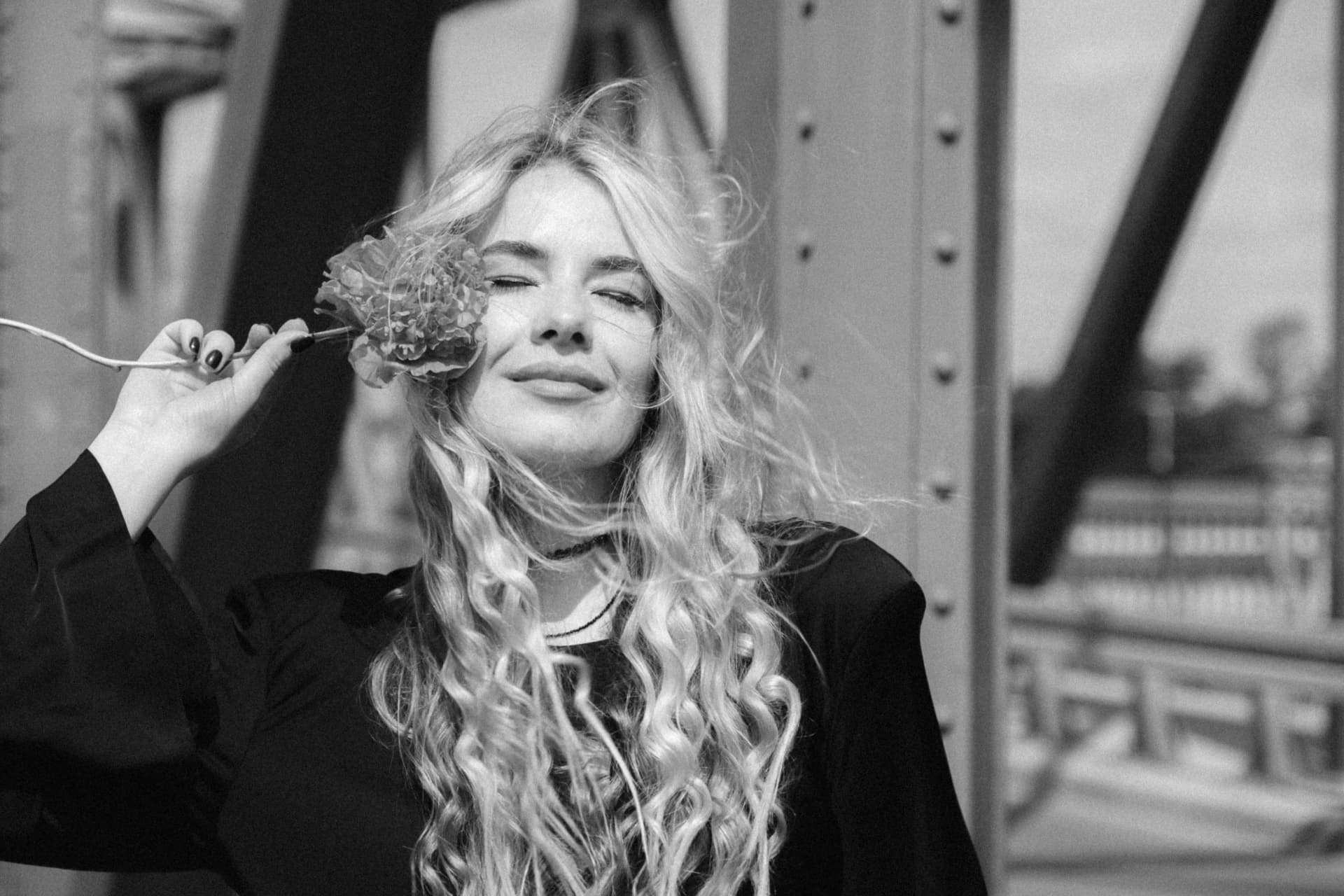 Close-up with flower